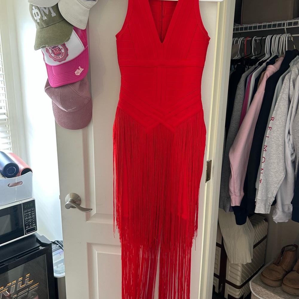 Stunning Red Fringe Dress